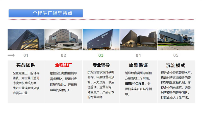 全程駐廠輔導特點